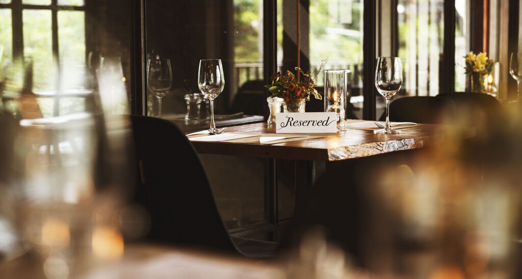 Restaurant Chilling Out Classy Lifestyle Reserved Concept
